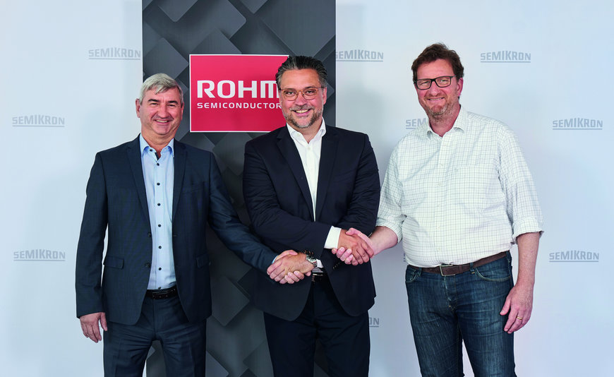 SEMIKRON e ROHM Semiconductor collaborano per i dispositivi al carburo di silicio: la tecnologia SiC di ROHM potenzierà il modulo eMPack di SEMIKRON destinato alla prossima generazione di veicoli elettrici
